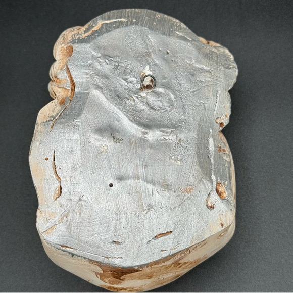 Rare Vintage Arab Man Chalkware Head Made In England - Picture 13 of 13